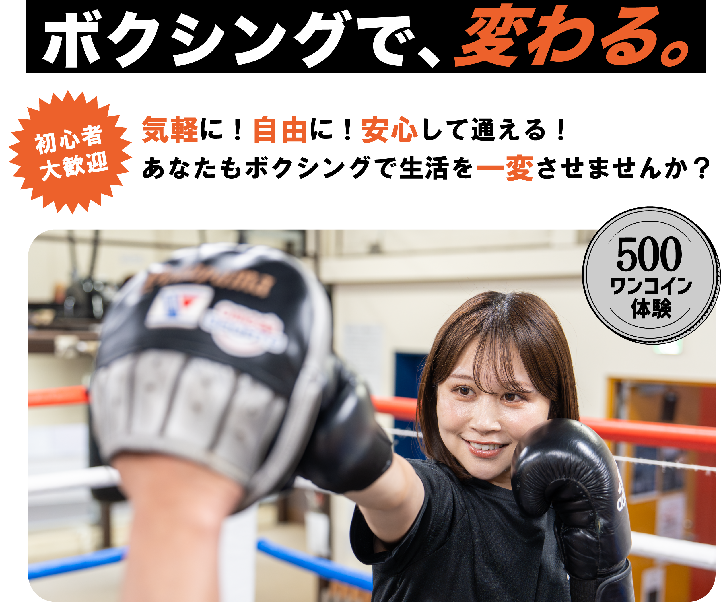 ボクシングで、変わる。